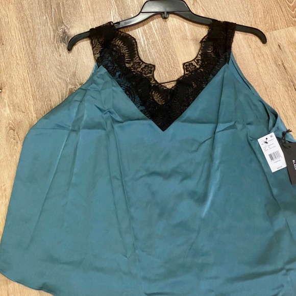 Sultry Teal Lace Trim Satin Cami, brand new condition. - Picture 11 of 12